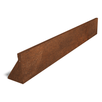 Cortenstahl-Stützmauer gerade 200 cm (Höhe 30 cm)