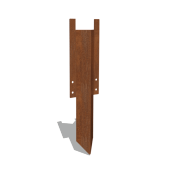 Erdspieß aus Cortenstahl Mittel 22 - 25 cm