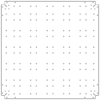 Bodenplatte aus verzinktem Stahl 120 x 120 cm