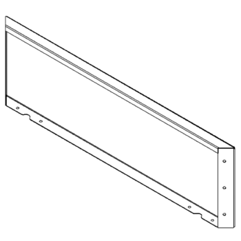 Cortenstahlplatte 30 x 100 cm