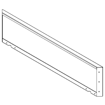 Cortenstahlplatte 30 x 120 cm