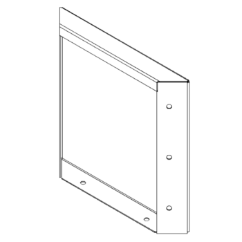 Cortenstahlplatte 30 x 30 cm