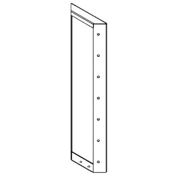 Cortenstahlplatte 70 x 20 cm