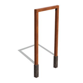 Pergola gerade aus Cortenstahl 150 cm