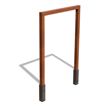 Pergola gerade aus Cortenstahl 200 cm