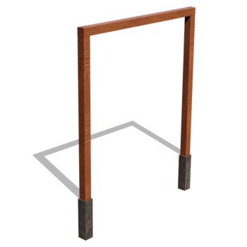 Pergola gerade aus Cortenstahl 250 cm