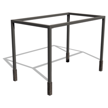 Viereckige Pergola aus pulverbeschichtetem Stahl 424 x 250 cm