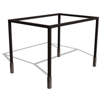 Viereckige Pergola aus pulverbeschichtetem Stahl 424 x 300 cm