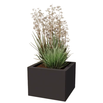 Pflanzkübel aus Stahl - Viereckig - 40 x 40 cm