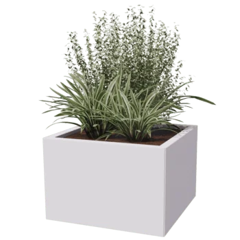 Pflanzkübel aus Stahl - Viereckig - 60 x 60 cm