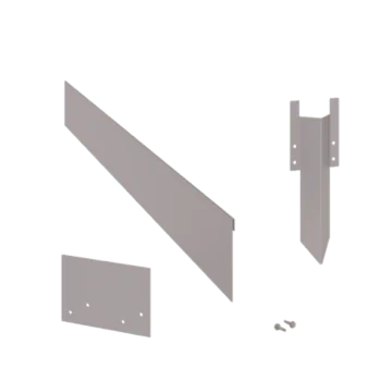 Rasenkante aus verzinktem Stahl - Abgeflacht - Höhe 13 cm - Kompletter Satz 15 meter