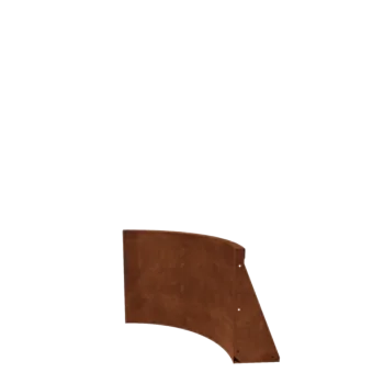 Cortenstahl Stützmauer - Innenkurve - 50 x 50 x 50 cm