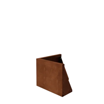 Cortenstahl Stützmauer - Außenecke - 50 x 50 x 40 cm