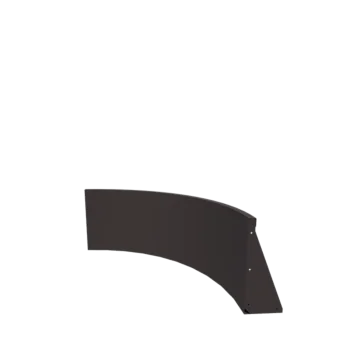 Stützmauer aus Stahl - Innenkurve - 100 x 100 x 50 cm - RAL7016 matte (anthrazitgrau)