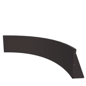 Stützmauer aus Stahl - Innenkurve - 150 x 150 x 50 cm - Andere RAL farbe