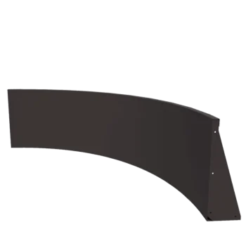 Stützmauer aus Stahl - Innenkurve - 150 x 150 x 60 cm - RAL7016 matte (anthrazitgrau)