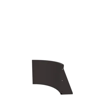 Stützmauer aus Stahl - Innenkurve - 50 x 50 x 50 cm - RAL9005 matte (schwarz)