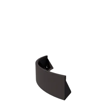 Stützmauer aus Stahl - Außenkurve - 100 x 100 x 30 cm - Andere RAL farbe