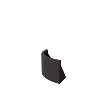 Stützmauer aus Stahl - Außenkurve - 50 x 50 x 30 cm - Andere RAL farbe