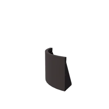 Stützmauer aus Stahl - Außenkurve - 50 x 50 x 40 cm - RAL7016 matte (anthrazitgrau)