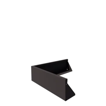 Stützmauer aus Stahl - Außenecke - 100 x 100 x 30 cm - RAL7016 matte (anthrazitgrau)