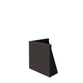 Stützmauer aus Stahl - Außenecke - 50 x 50 x 50 cm - RAL7016 matte (anthrazitgrau)