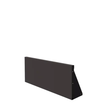 Stützmauer aus Stahl - Gerade - 100 x 40 cm - RAL7016 matte (anthrazitgrau)
