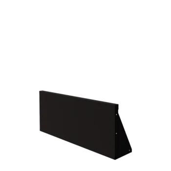 Stützmauer aus Stahl - Gerade - 100 x 40 cm - RAL9005 matte (schwarz)