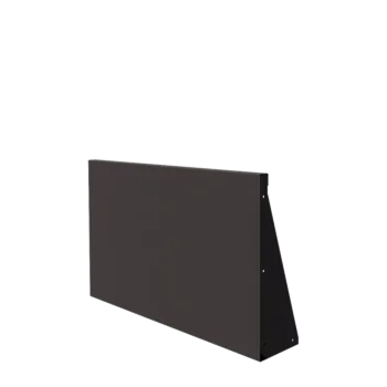 Stützmauer aus Stahl - Gerade - 100 x 60 cm - RAL7016 matte (anthrazitgrau)