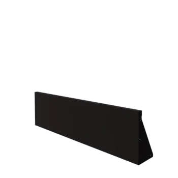Stützmauer aus Stahl - Gerade - 150 x 40 cm - RAL9005 matte (schwarz)