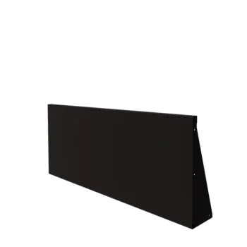 Stützmauer aus Stahl - Gerade - 150 x 60 cm - RAL9005 matte (schwarz)