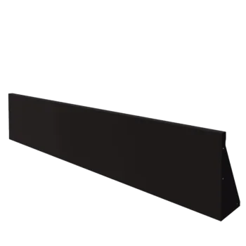 Stützmauer aus Stahl - Gerade - 200 x 40 cm - RAL9005 matte (schwarz)