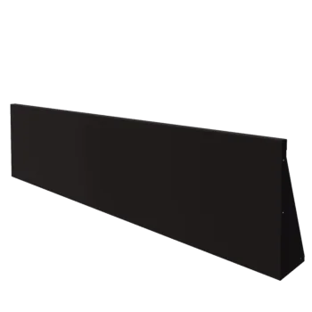 Stützmauer aus Stahl - Gerade - 200 x 50 cm - RAL9005 matte (schwarz)