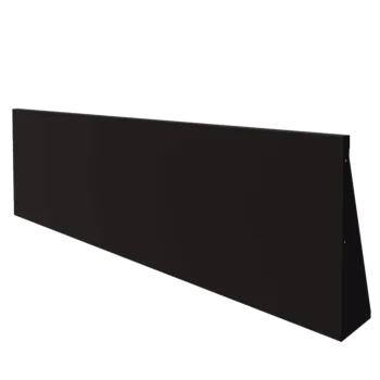 Stützmauer aus Stahl - Gerade - 200 x 60 cm - RAL9005 matte (schwarz)
