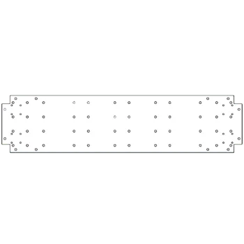 Bodenplatte aus verzinktem Stahl - 30 x 120 cm