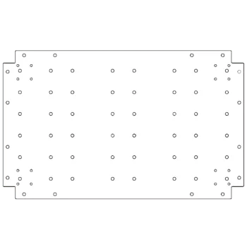 Bodenplatte aus verzinktem Stahl - 50 x 80 cm