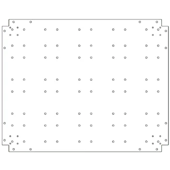 Bodenplatte aus verzinktem Stahl - 80 x 100 cm