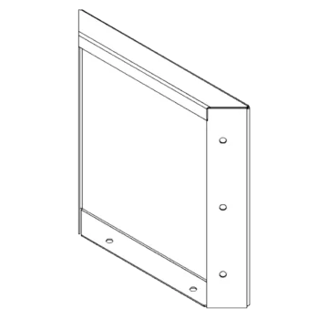 Pflanzkübel aus Stahl - Paneel - 30 x 30 cm - RAL7016 matte (anthrazitgrau)