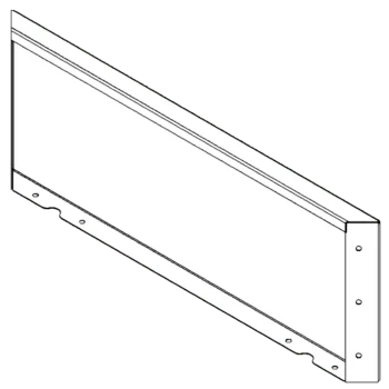 Cortenstahl Pflanzkübel - Paneel - 30 x 80 cm
