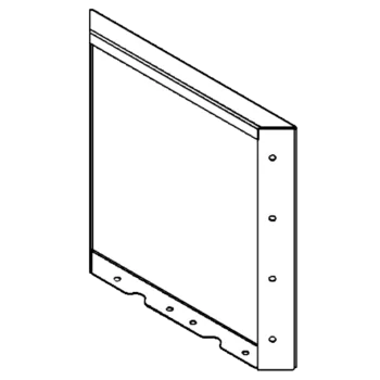 Pflanzkübel aus Stahl - Paneel - 40 x 40 cm - RAL7016 matte (anthrazitgrau)