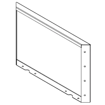 Pflanzkübel aus Stahl - Paneel - 40 x 60 cm - RAL9010 matte (weiß)