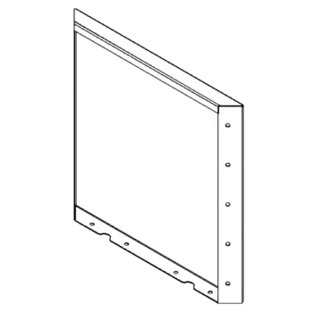 Pflanzkübel aus Stahl - Paneel - 50 x 50 cm - RAL9010 matte (weiß)
