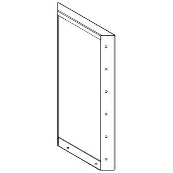 Pflanzkübel aus Stahl - Paneel - 60 x 30 cm - RAL7016 matte (anthrazitgrau)
