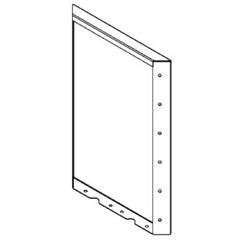 Pflanzkübel aus Stahl - Paneel - 60 x 40 cm - RAL7016 matte (anthrazitgrau)