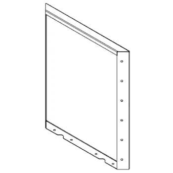 Cortenstahl Pflanzkübel - Paneel - 60 x 50 cm