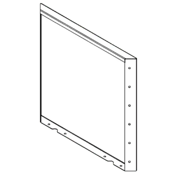 Cortenstahl Pflanzkübel - Paneel - 60 x 60 cm