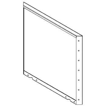 Pflanzkübel aus Stahl - Paneel - 70 x 70 cm - RAL7016 matte (anthrazitgrau)