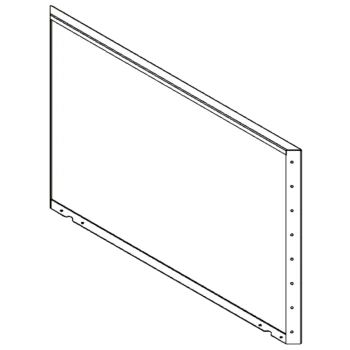 Cortenstahl Pflanzkübel - Paneel - 80 x 120 cm