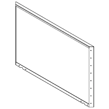 Pflanzkübel aus Stahl - Paneel - 80 x 120 cm - RAL9010 matte (weiß)