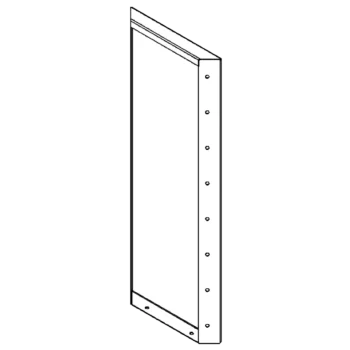 Pflanzkübel aus Stahl - Paneel - 80 x 30 cm - RAL9010 matte (weiß)